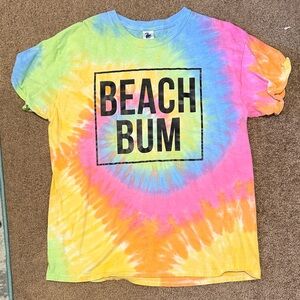 Beach Bum Tie-Dye Short Sleeve Tee